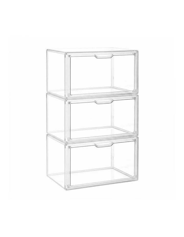 Artiss Clear Acrylic Display Case 3 Pack Toy Storage Box image 2