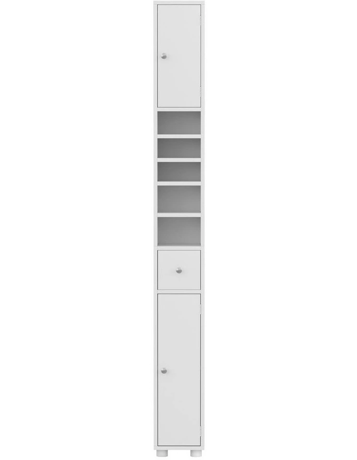Artiss Bathroom Storage Cabinet 180cm Tall Slim Floor Cupboard Toilet Narrow Linen Tower image 3