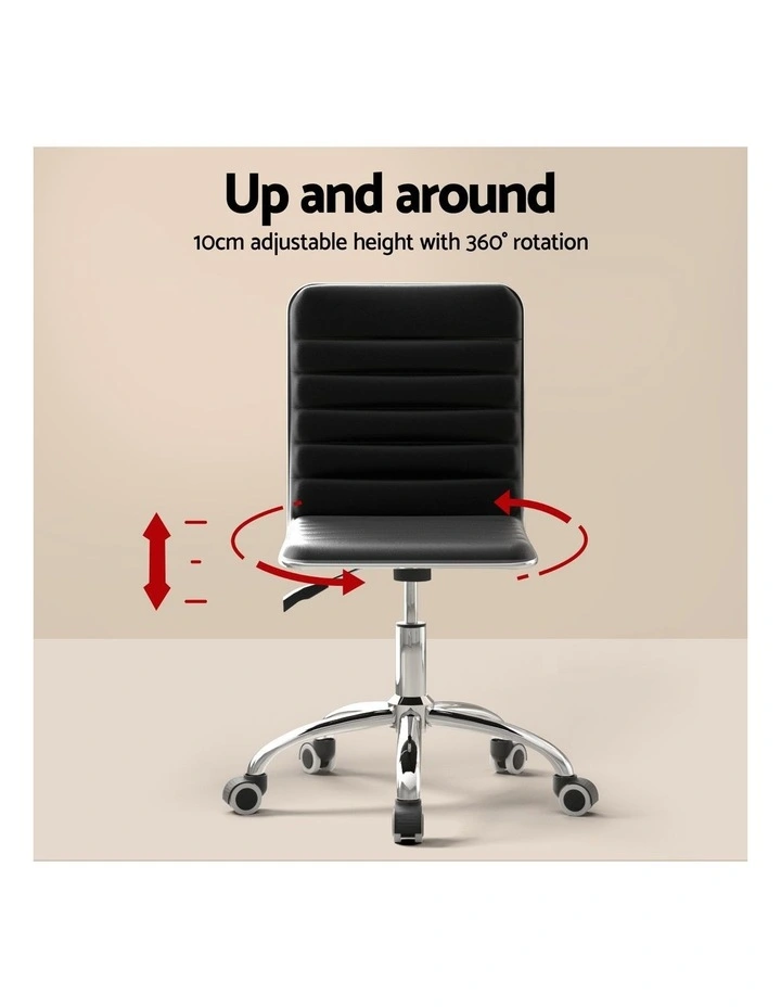 Artiss Computer Desk Office Chair Set Desks with Keyboard Shelf Try Black image 7