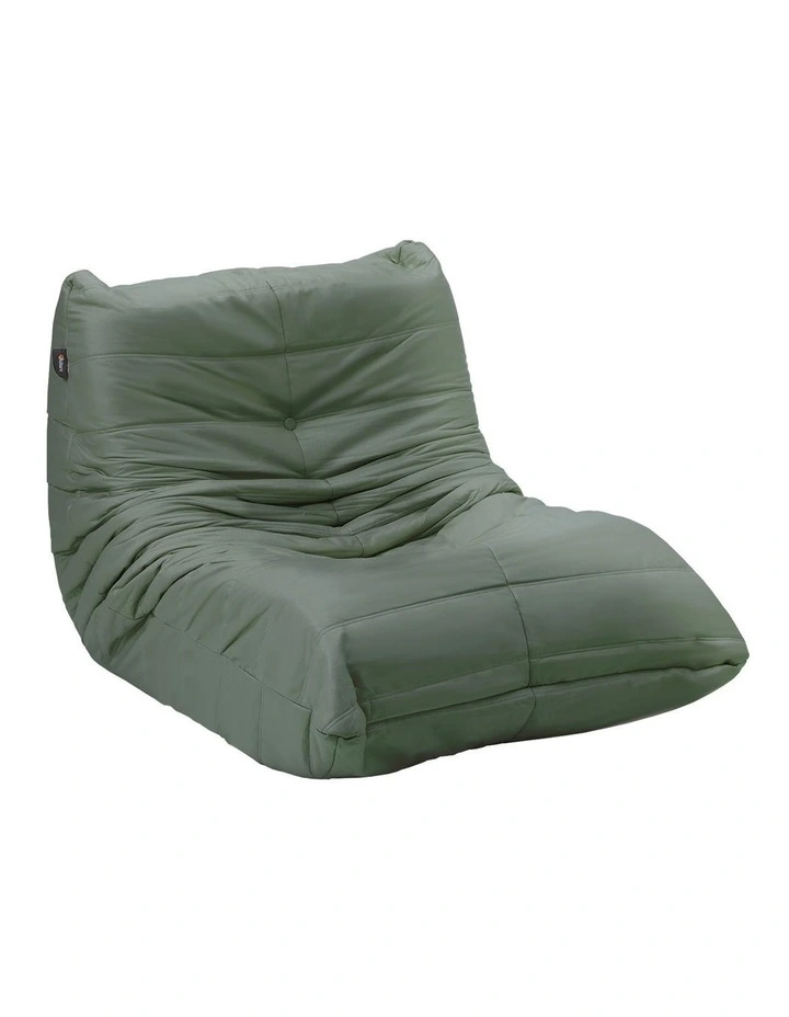 Oikiture Floor Sofa Accent Chair Lazy Couch Foam Armless Leisure Lounge Green image 1