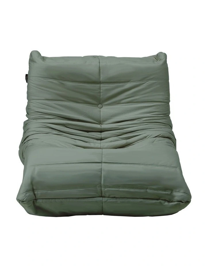 Oikiture Floor Sofa Accent Chair Lazy Couch Foam Armless Leisure Lounge Green image 2