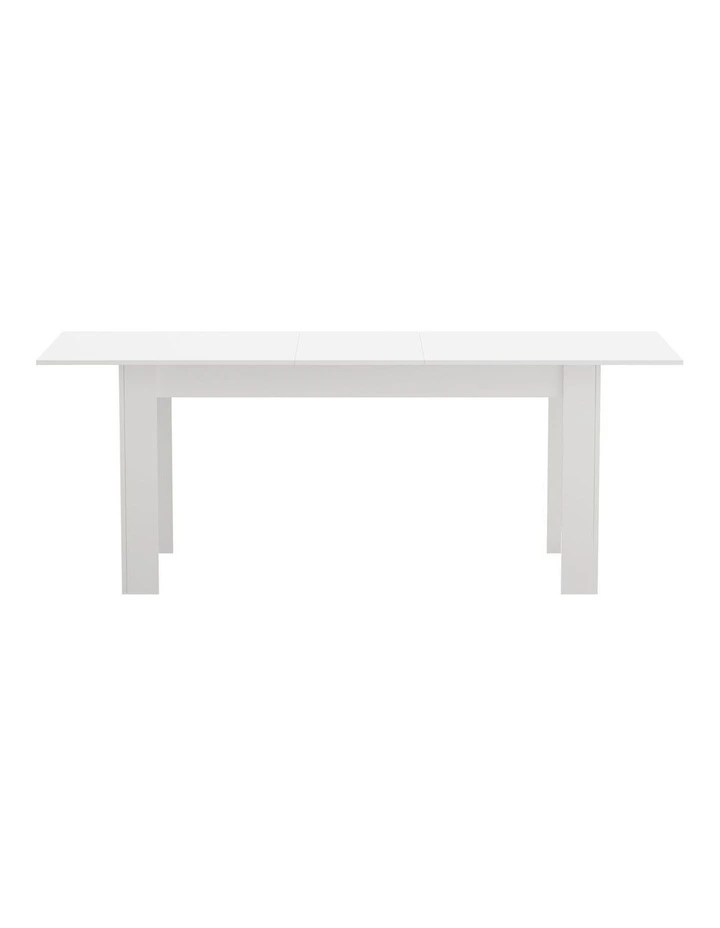 Oikiture 200cm Extendable Dining Table Kitchen Restaurant Cafe Table White image 2