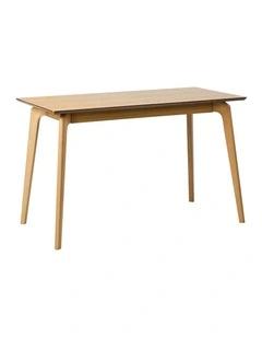 Oikiture Wooden Dining Table 120cm Rectangular 4 Seater Pinewood Legs Natural