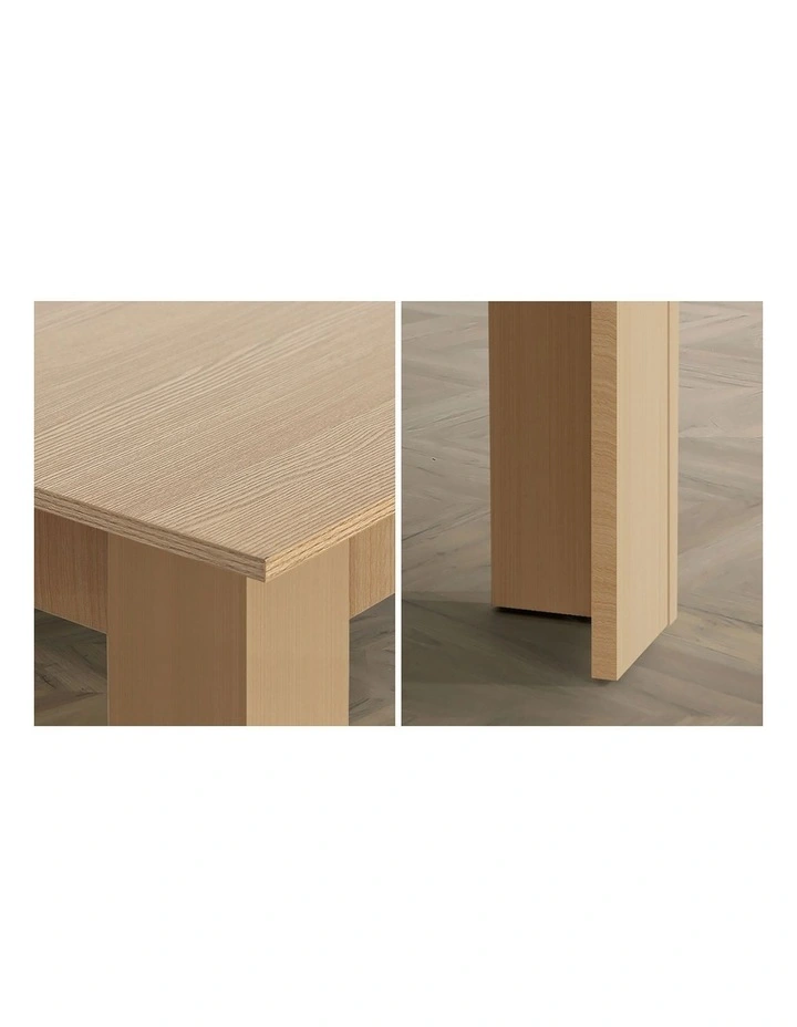Oikiture 160cm Extendable Dining Table Kitchen Restaurant Cafe Table Wooden image 7