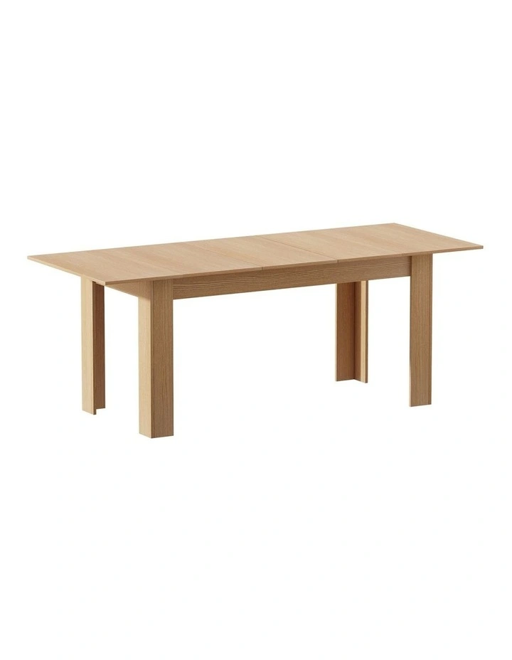 Oikiture 200cm Extendable Dining Table Kitchen Restaurant Cafe Table Natural image 1