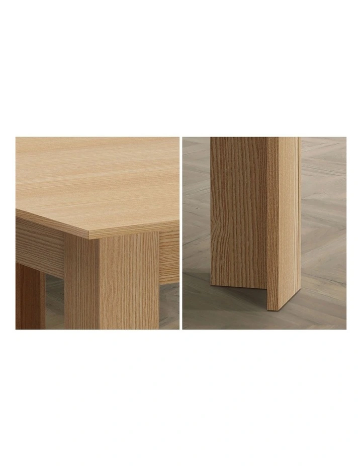 Oikiture 200cm Extendable Dining Table Kitchen Restaurant Cafe Table Natural image 7