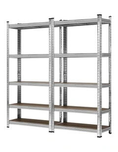 Sharptoo 2PCS 150cm Garage Shelving Shelves Warehouse Storage Shelf