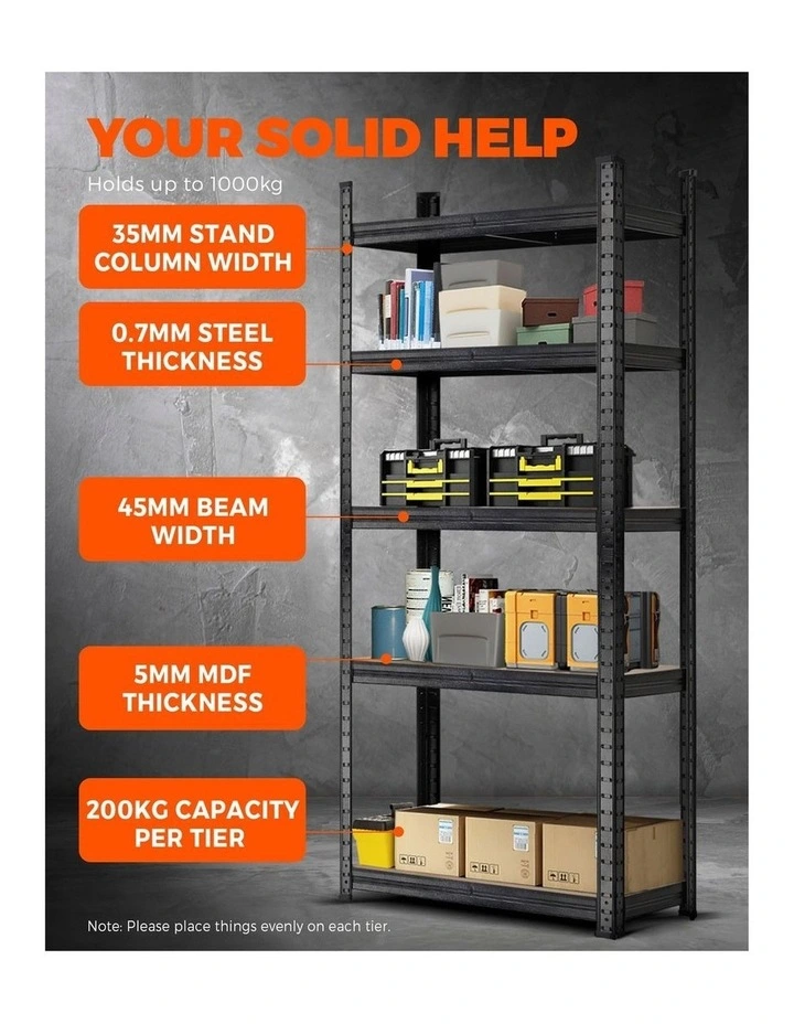 Sharptoo Garage Shelving Shelves Warehouse Storage Shelf 1.8m image 6