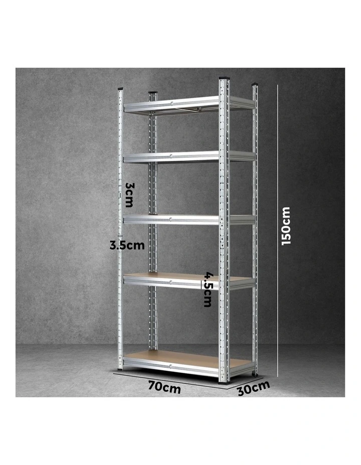 Sharptoo 150cm Garage Shelving Shelves Warehouse Storage Shelf image 3