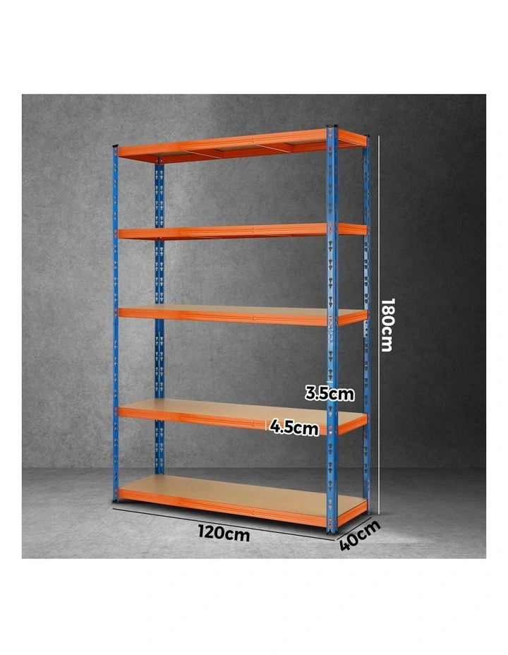 Sharptoo Garage Shelving Warehouse Shelves Storage Rack 1.8x1.2m image 3