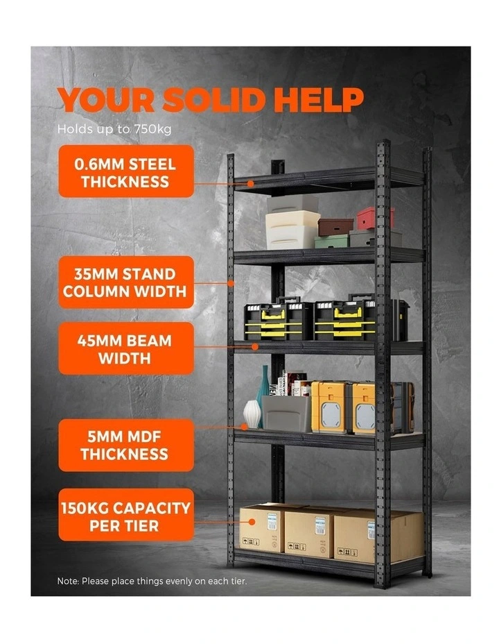 Sharptoo Garage Shelving Shelves Warehouse Storage Shelf 1.5m image 6