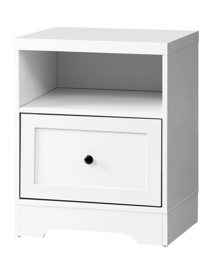 Oikiture Bedside Tables Drawers Nightstand Storage Cabinet Hamptons Furniture image 1