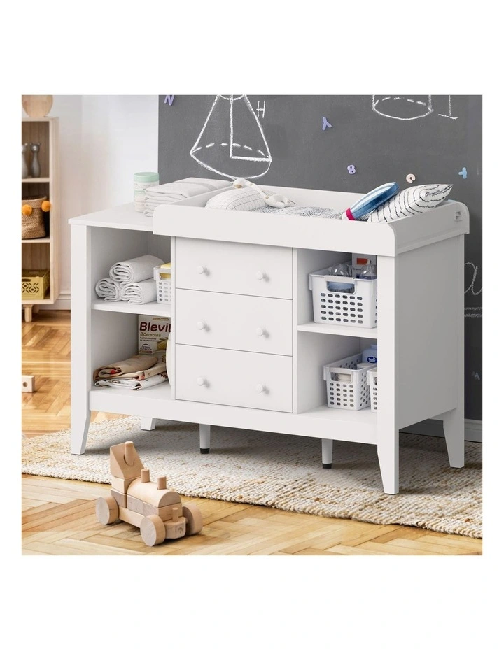 Oikiture Baby Change Table Chest of Drawers Cabinet Changer Nursery Furniture image 4