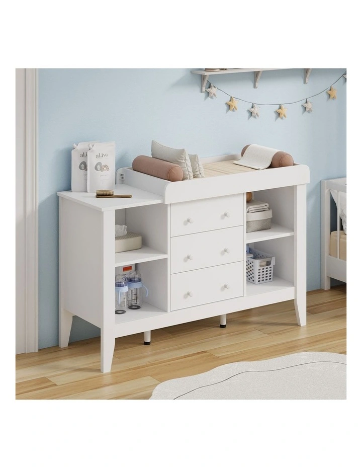 Oikiture Baby Change Table Chest of Drawers Cabinet Changer Nursery Furniture image 5