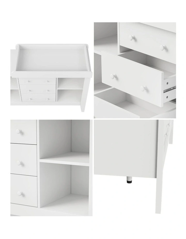 Oikiture Baby Change Table Chest of Drawers Cabinet Changer Nursery Furniture image 6