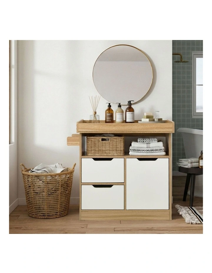Oikiture Baby Changing Table Change Nursery Storage Drawers Shelves Cabinet image 7