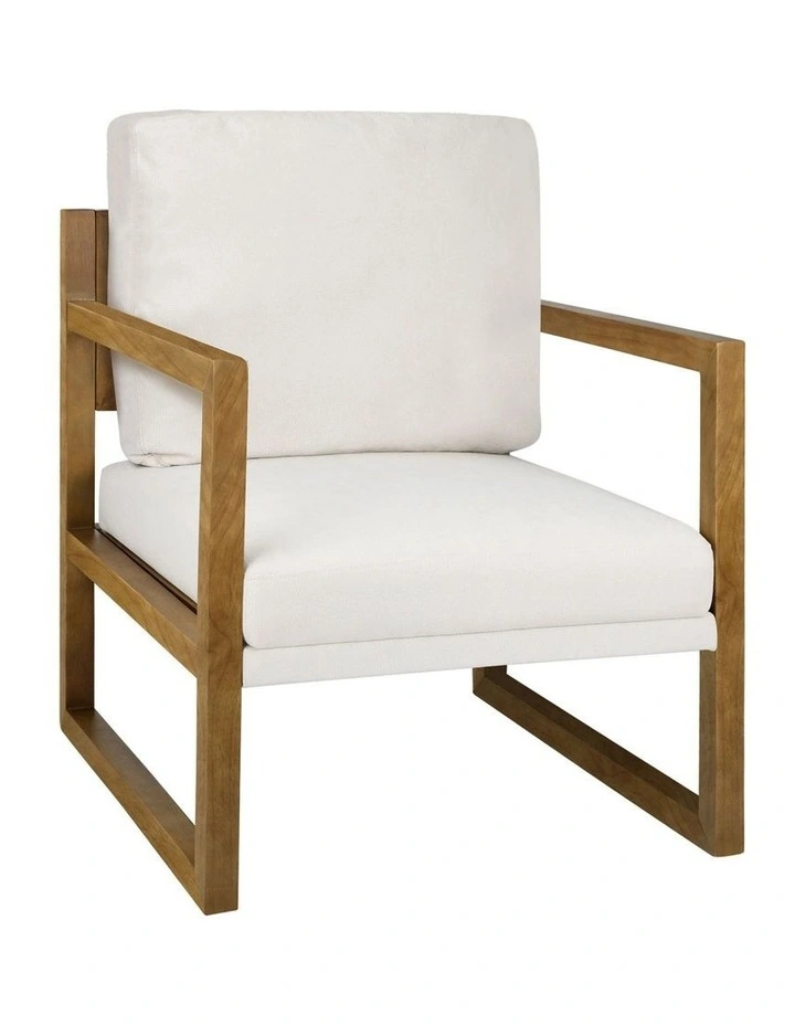 Oikiture Armchair Lounge Sofa Chair Fabric Accent Chairs Tub Armchairs Couches image 2