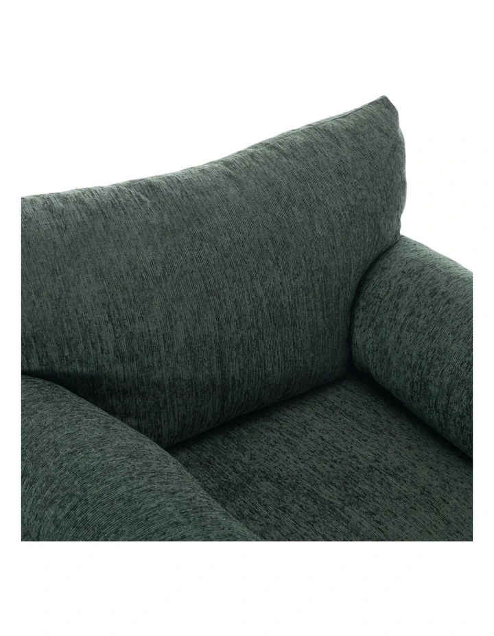 Chenille Oversized Comfy Armchair,Modern Accent Chair, Green image 4