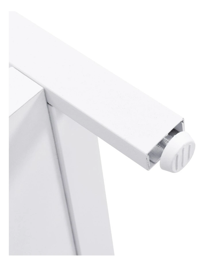 9 Cube Storage Bookshelf, Industrial 4 Shelf Book Shelf, White image 6