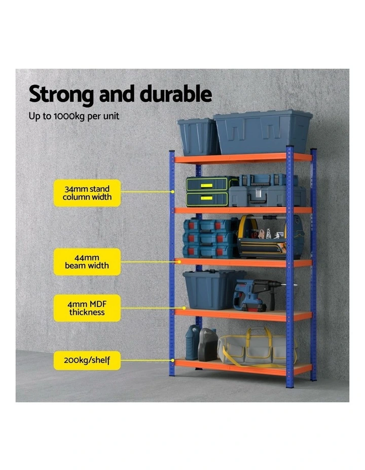 3 x 1.8M Giantz Garage Shelving Warehouse Rack image 5
