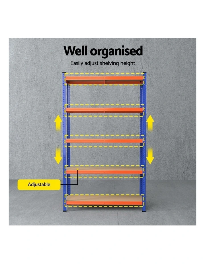 3 x 1.8M Giantz Garage Shelving Warehouse Rack image 6