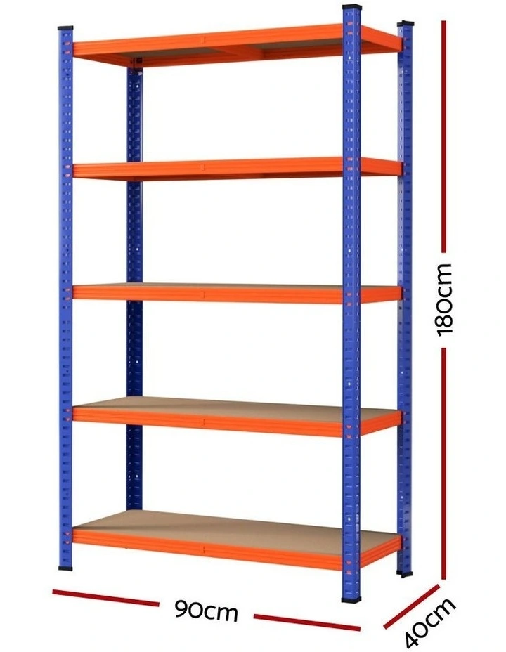 5 x 1.8M Giantz Garage Shelving Warehouse Rack image 4