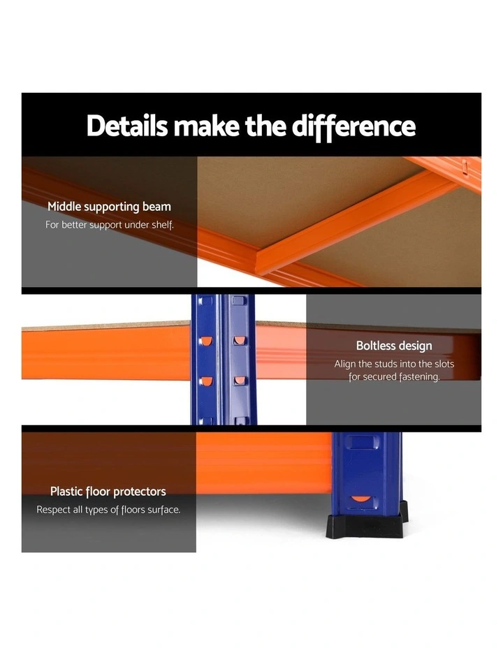 5 x 1.8M Giantz Garage Shelving Warehouse Rack image 7