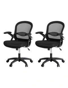 Artiss 2x Mesh Office Chair Computer Gaming Desk Chairs Work Study Mid Back