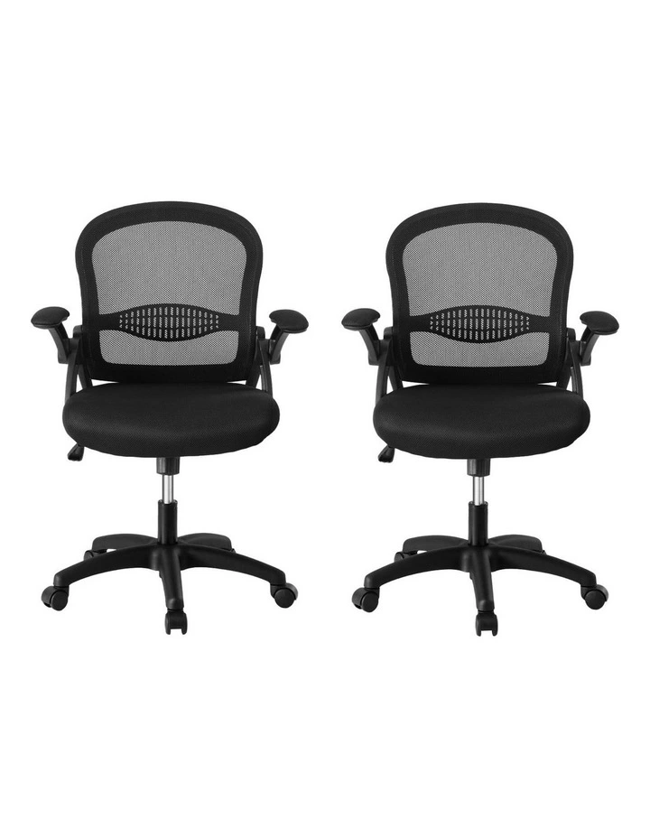 Artiss 2x Mesh Office Chair Computer Gaming Desk Chairs Work Study Mid Back image 2