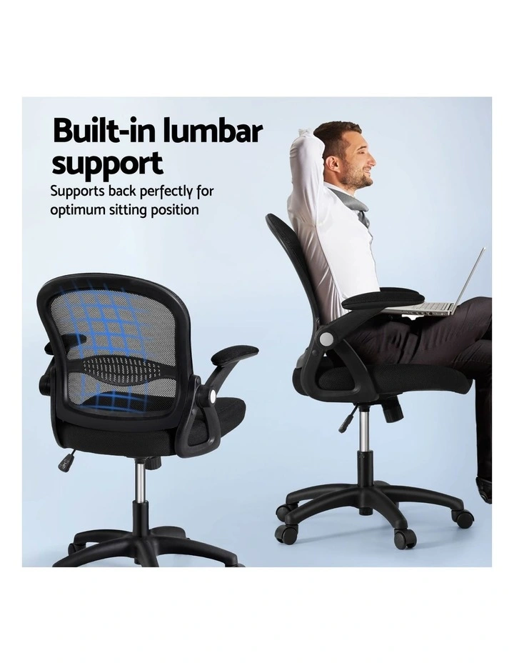Artiss 2x Mesh Office Chair Computer Gaming Desk Chairs Work Study Mid Back image 6