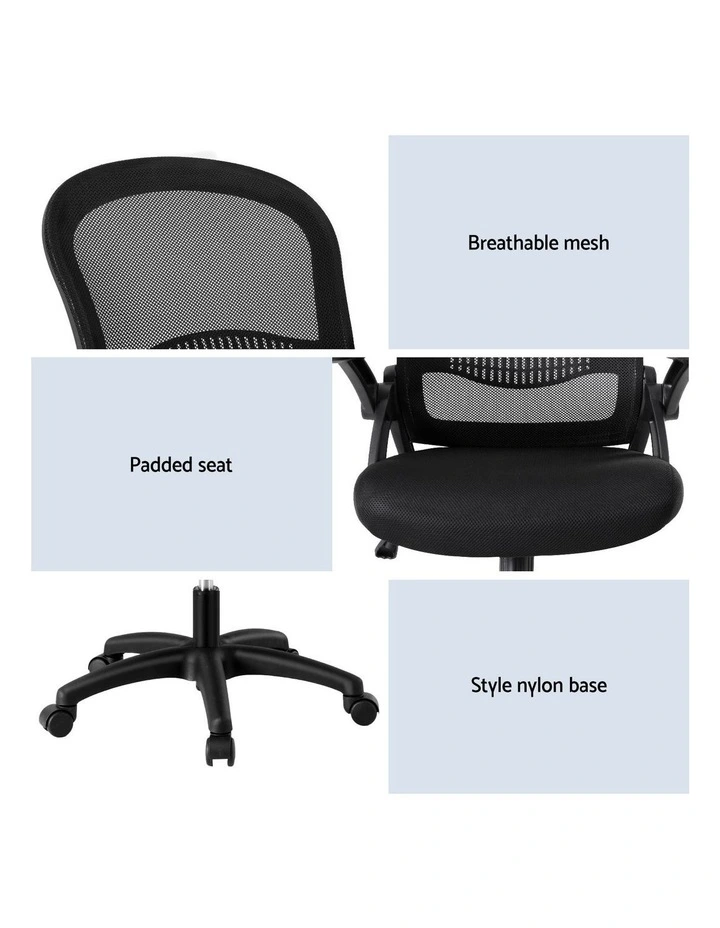 Artiss 2x Mesh Office Chair Computer Gaming Desk Chairs Work Study Mid Back image 7