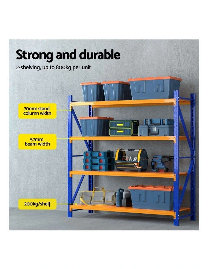 Giantz 4Mx1.8M Warehouse Shelving Garage Rack image 4