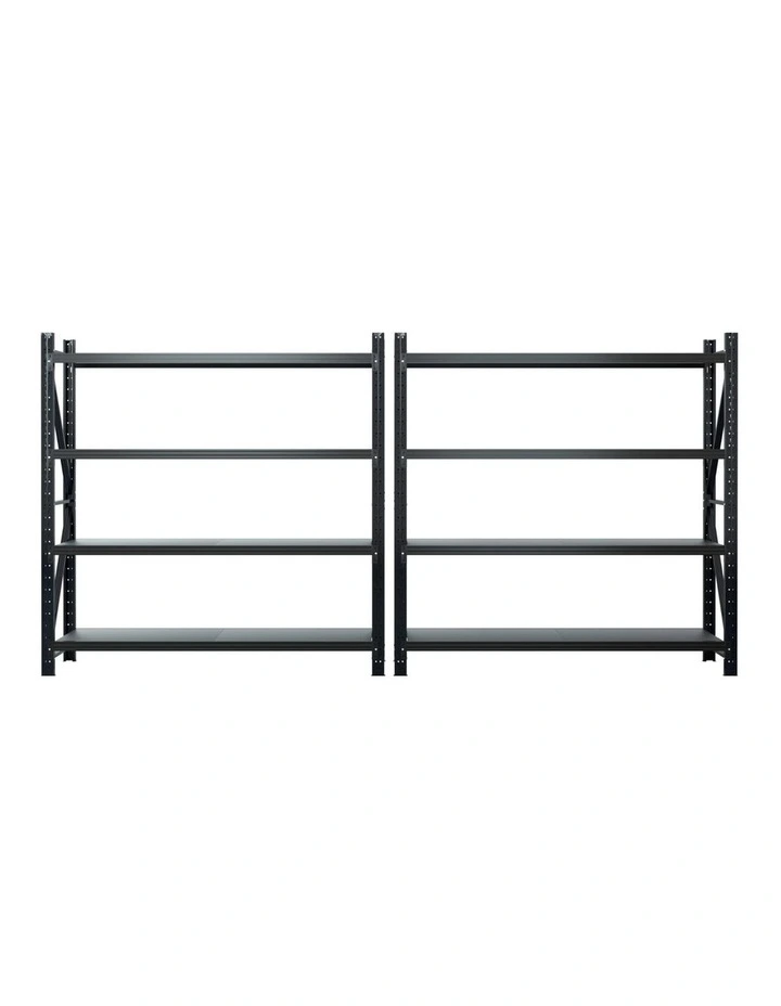 Giantz 4Mx2M Garage Shelving Warehouse Rack Black image 2