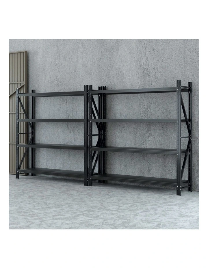 Giantz 4Mx2M Garage Shelving Warehouse Rack Black image 3
