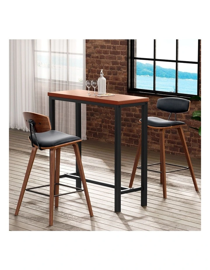 Artiss Bar Table and Stools Set Dining Desk Kitchen Chairs Cafe Pub image 5