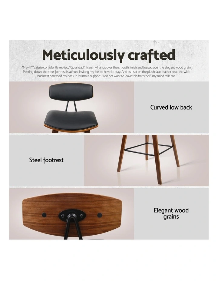 Artiss Bar Table and Stools Set Dining Desk Kitchen Chairs Cafe Pub image 6
