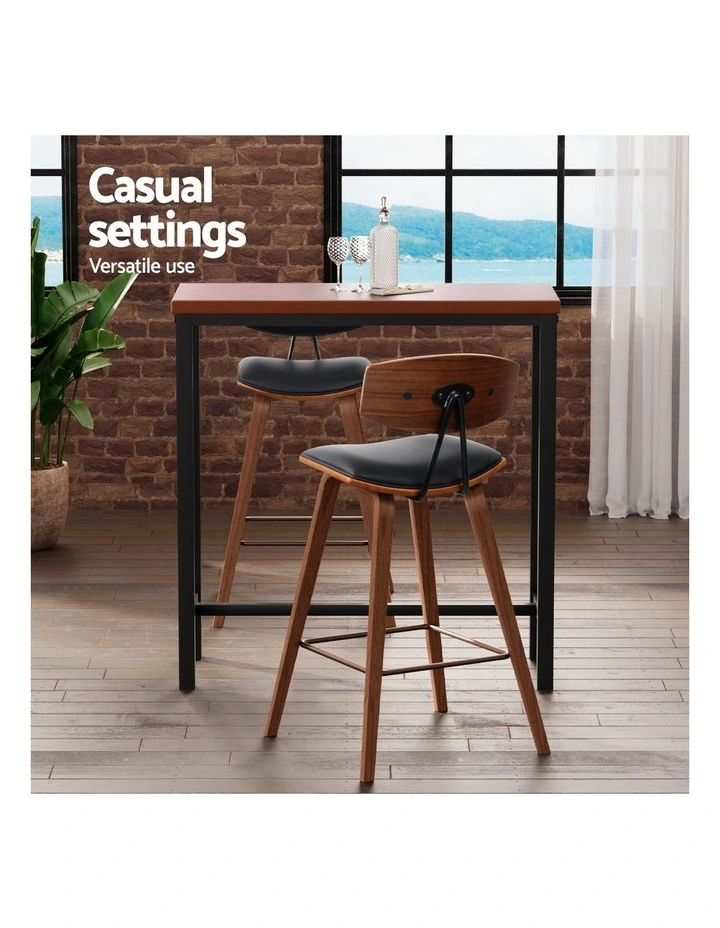 Artiss Bar Table and Stools Set Dining Desk Kitchen Chairs Cafe Pub image 7