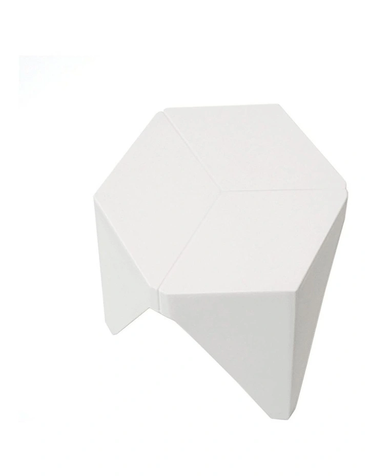 Artiss 4PC Puzzle Stool Bar Stools Stackable White image 2