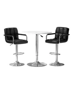 Artiss Bar Table and Stools Set Dining Desk Kitchen Chairs Cafe Pub