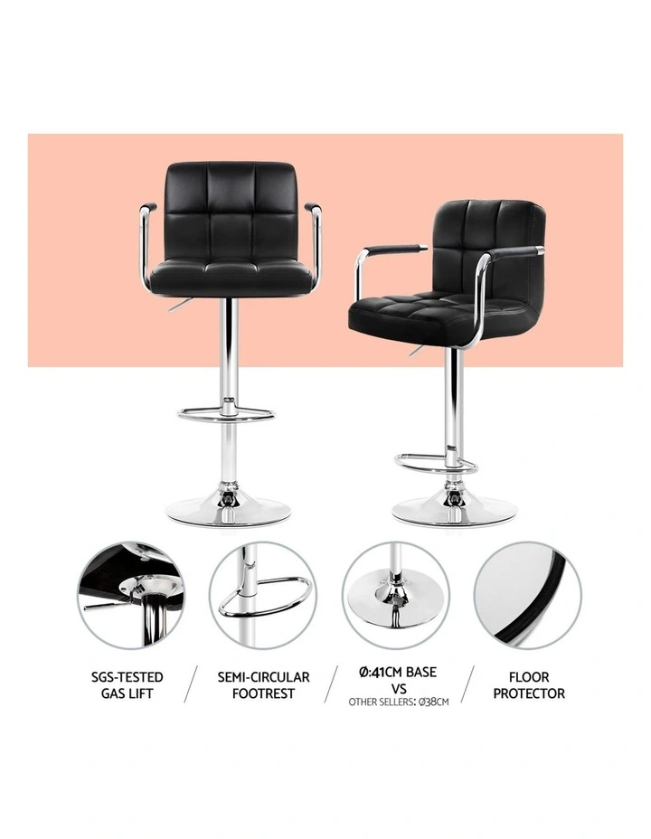 Artiss Bar Table and Stools Set Dining Desk Kitchen Chairs Cafe Pub image 7