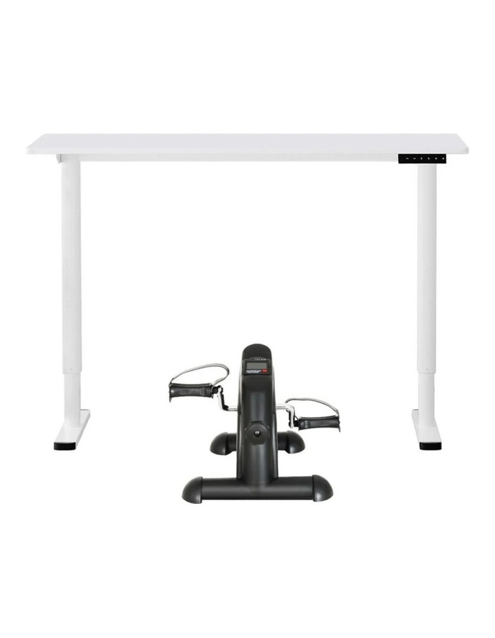Artiss 120cm Electric Standing Desk with Mini Peal Exercise Bike Home Office image 2