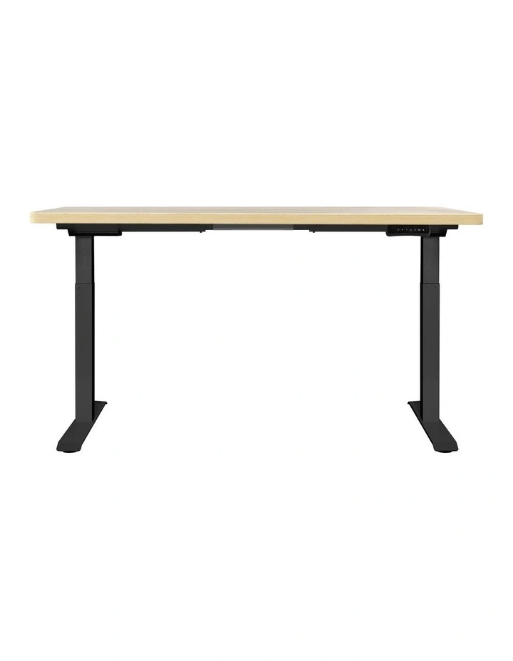 Artiss Standing Desk Motorised Dual Motor White Oak 140CM image 2