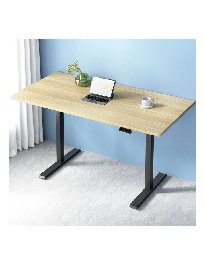 Artiss Standing Desk Motorised Dual Motor White Oak 140CM image 3
