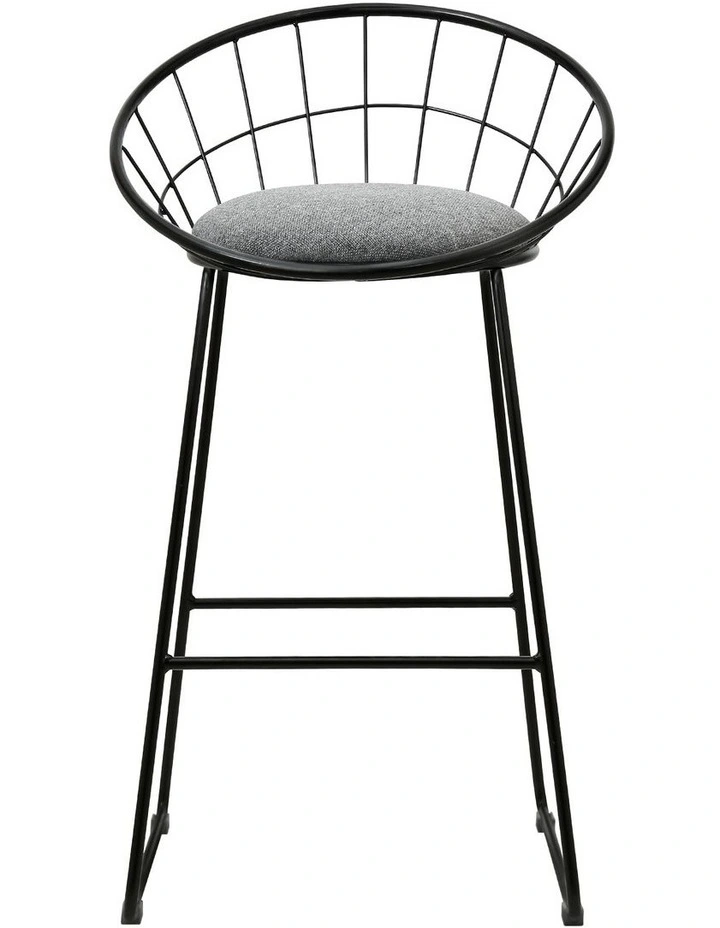 Artiss 4x Bar Stools Padded Seat Metal image 2