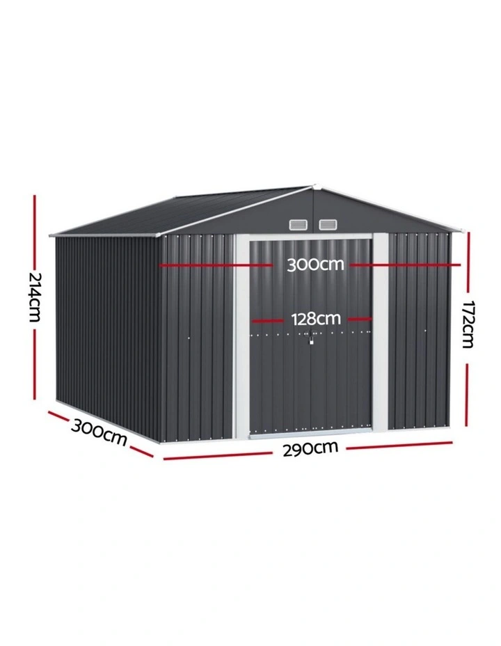 Giantz Garden Shed 3x3M Outdoor Storage Tool Workshop House Shelter image 4