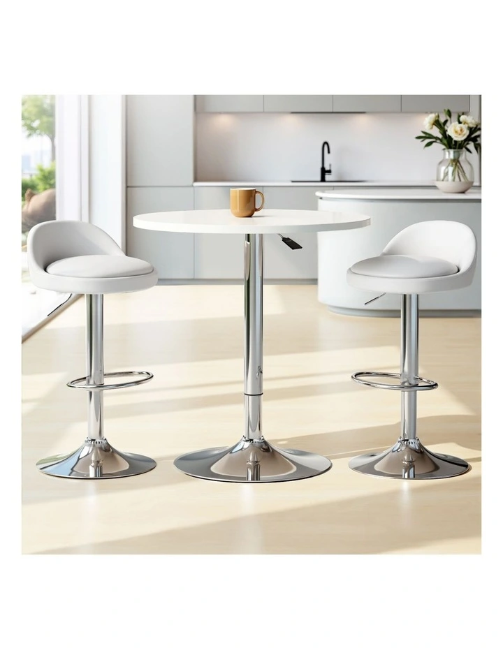Artiss Bar Table and Stools Set Dining Desk Kitchen Chairs Cafe Pub image 3