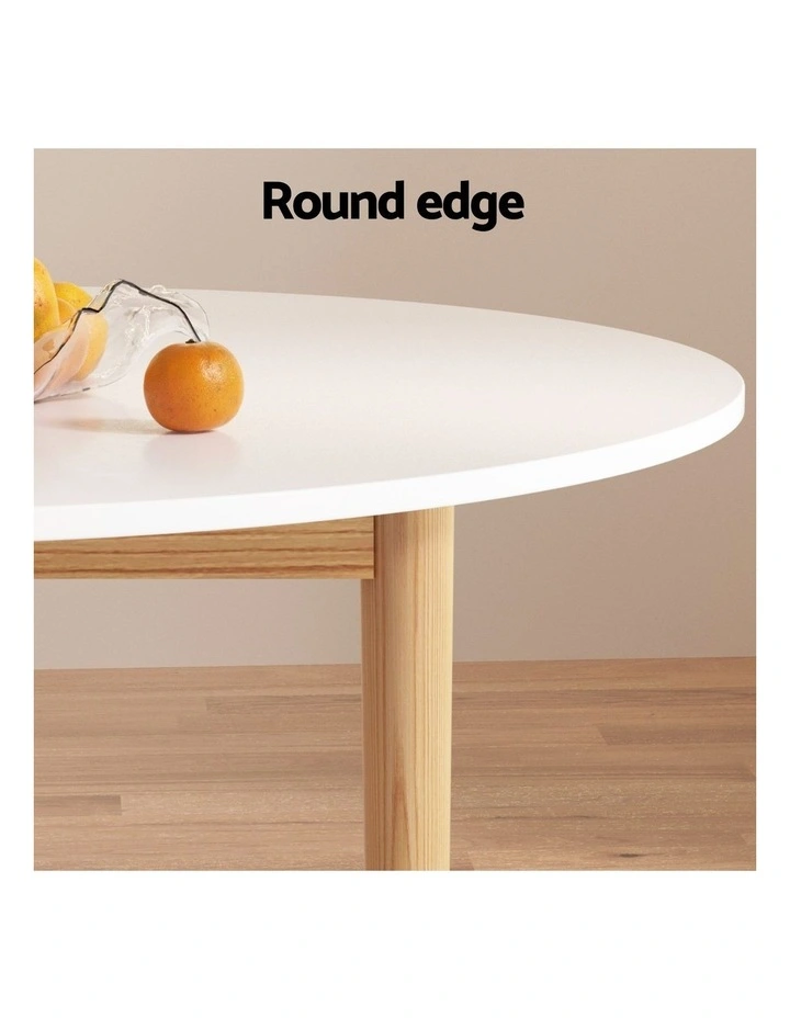 1 Artiss Dining Table and 4 Chairs Set Wishbone Wood image 5