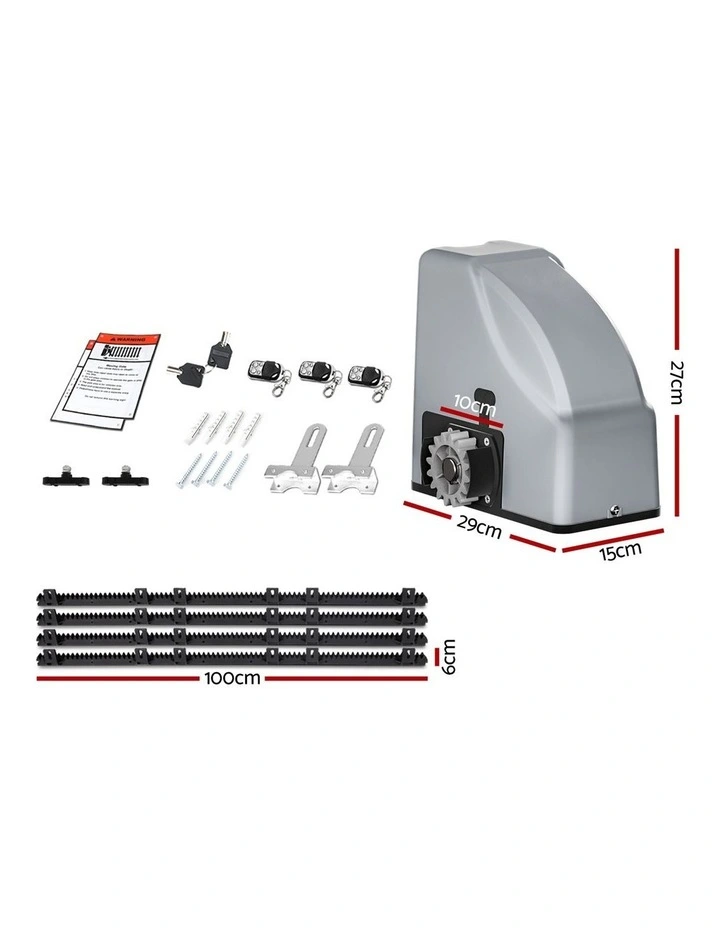 LockMaster Automatic Sliding Gate Opener Kit 4M 800KG image 4