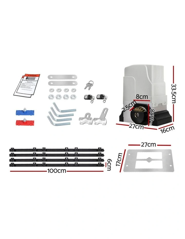 LockMaster Automatic Sliding Gate Opener Kit 4M 1800KG image 2