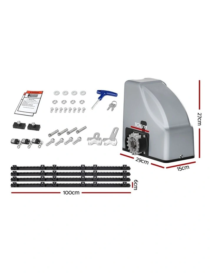LockMaster Electric Sliding Gate Opener 800KG Keypad 4M image 3